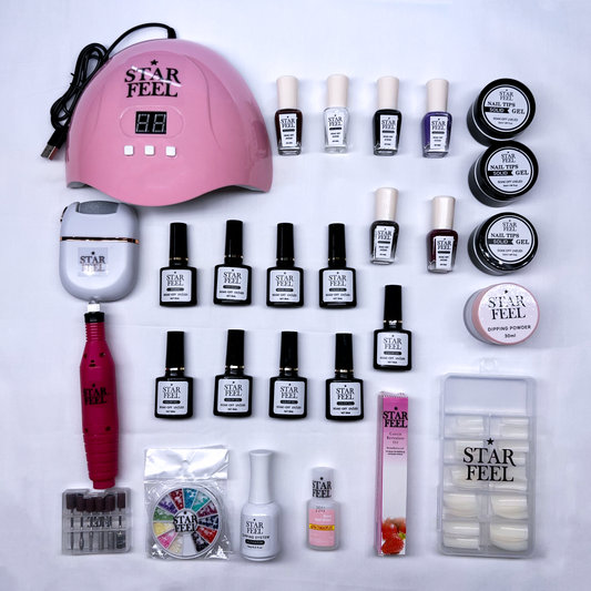 STAR FEEL Professional Gel Nail Kit – LED Nail Dryer, Drill & Tools